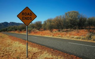 Señal final de carretera